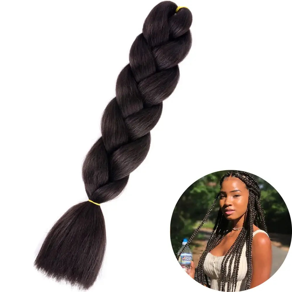 Enhance Your Beauty with Hair Extensions and Kanekalon Braids - ZITONG-2 / 24inches