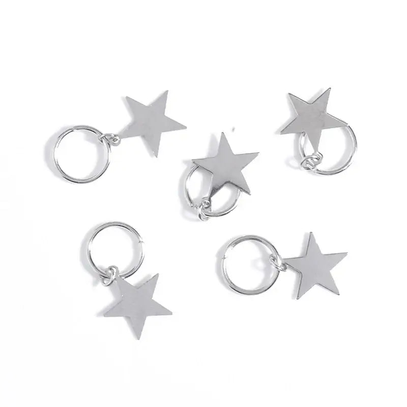 Enhance Your Hair with Our Hair Rings and Care Products Collection - Star 5Pcs