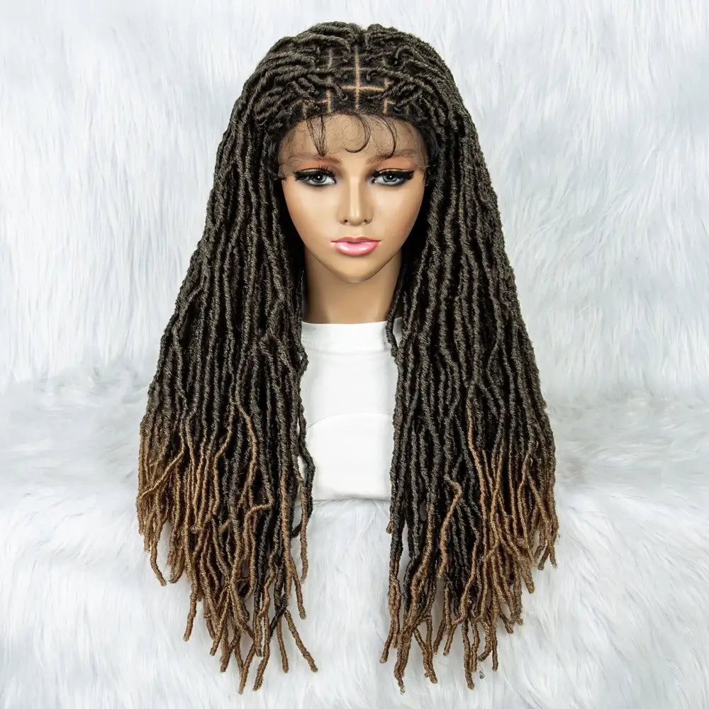 Explore New Arrivals: Box Braided & Braided Dreadlock Wigs - 1B-27 / 26inches