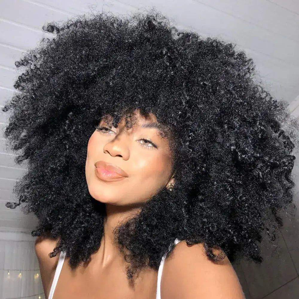 Explore New Arrivals: Curly Afro Wigs and Trendy Fashion Pieces - #1B / 16inches