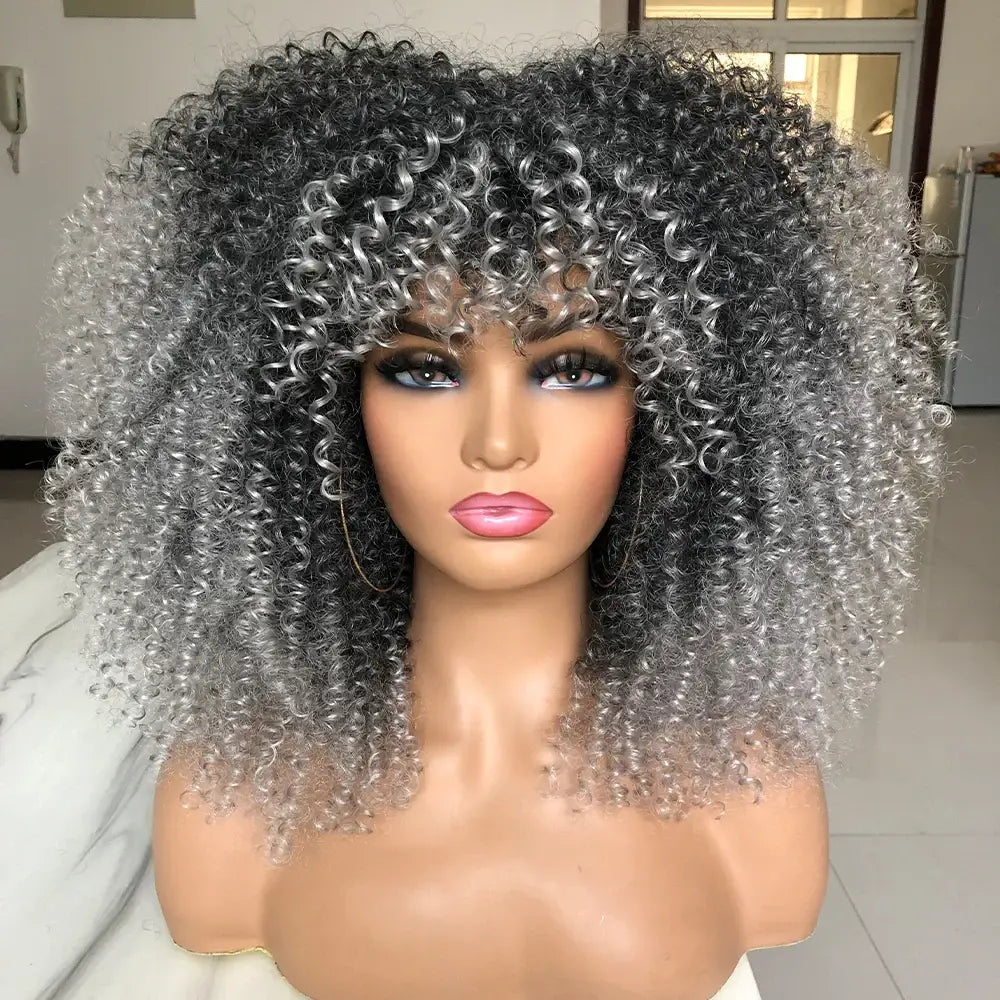 Explore New Arrivals: Curly Afro Wigs and Trendy Fashion Pieces - T1B-0906 / 16inches