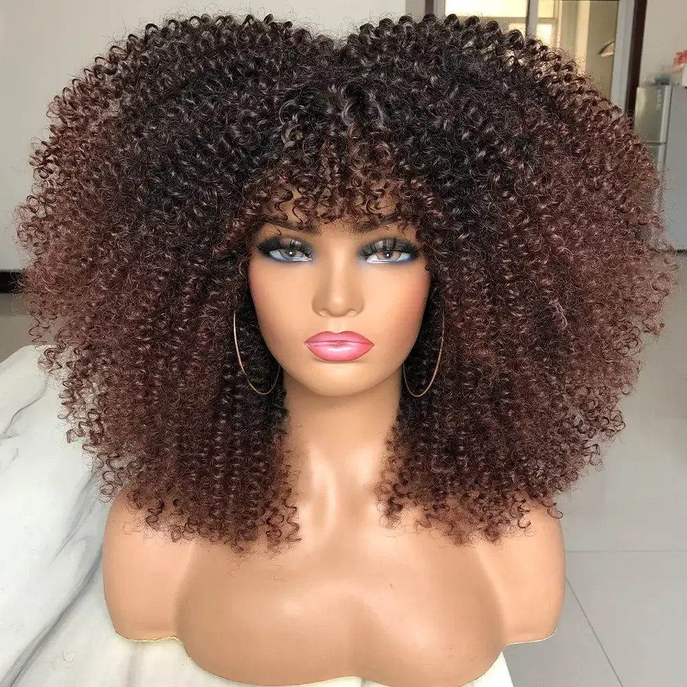 Explore New Arrivals: Curly Afro Wigs and Trendy Fashion Pieces - T1B-33 / 16inches