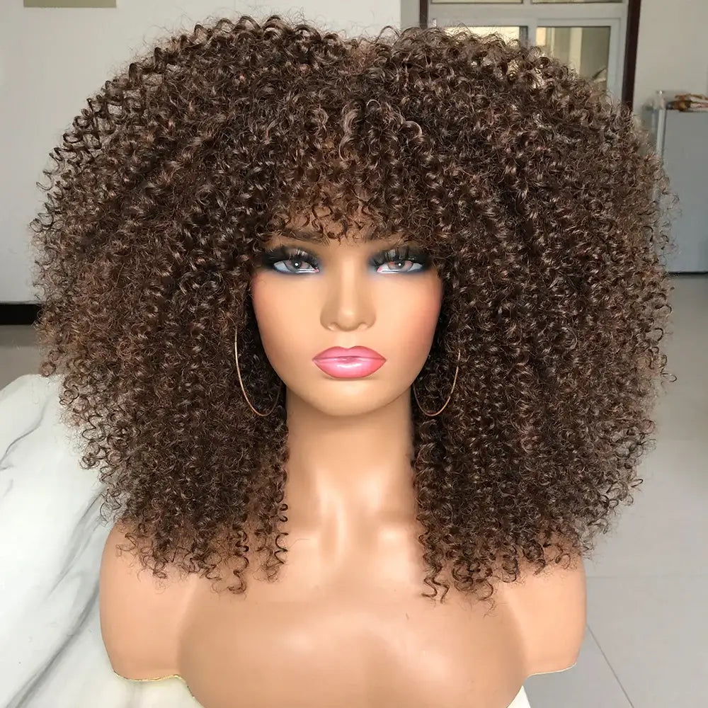 Explore New Arrivals: Curly Afro Wigs and Trendy Fashion Pieces - M4P-30 / 16inches