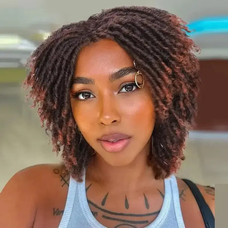 Explore New Arrivals for Inch Dreadlock Twist Wigs and Styles - Ombre Auburn / 15 inch