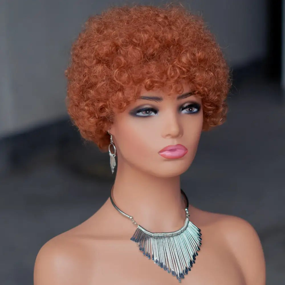 Explore New Arrivals: Short Kinky Curly Wigs at Queen Afro - #30 / Model inches