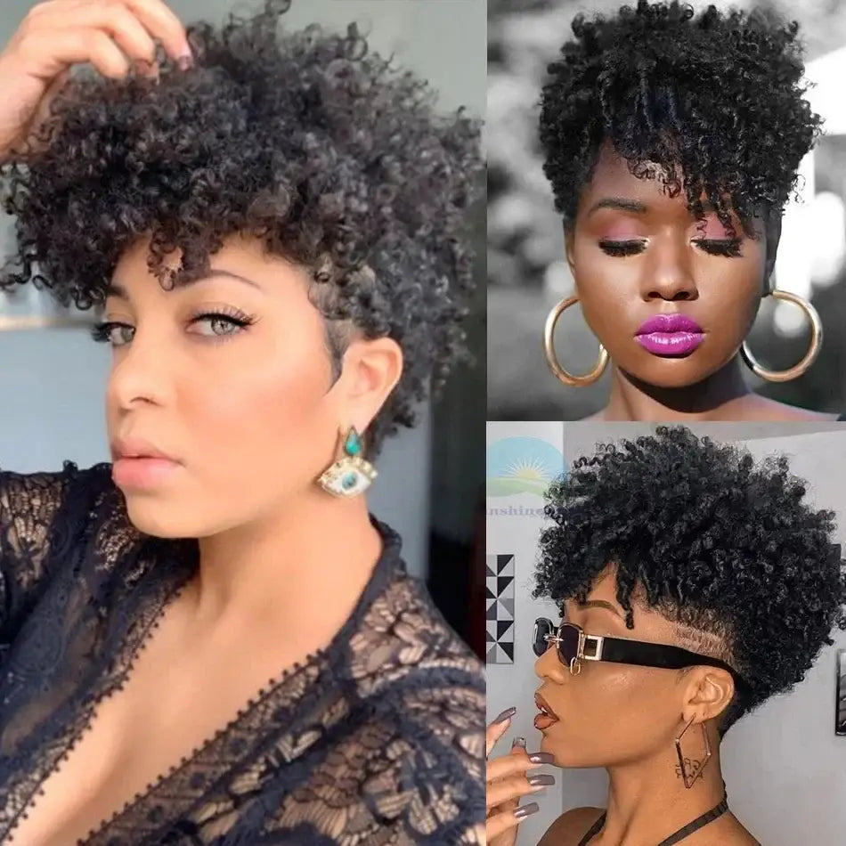 Explore New Arrivals: Short Kinky Curly Wigs at Queen Afro