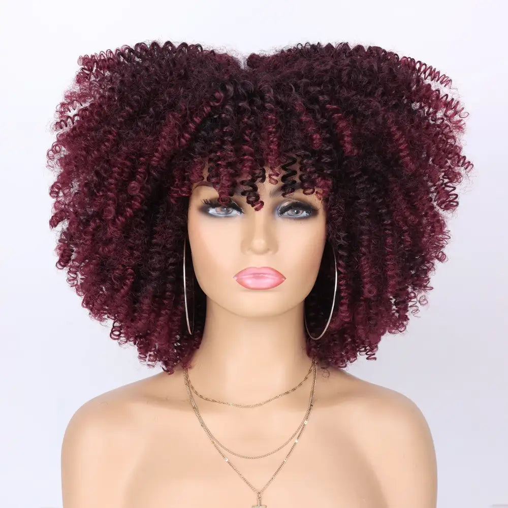 Explore New Arrivals: Tereshar Synthetic Short Curly Wigs and More - 1BTBUG / 12INCHES