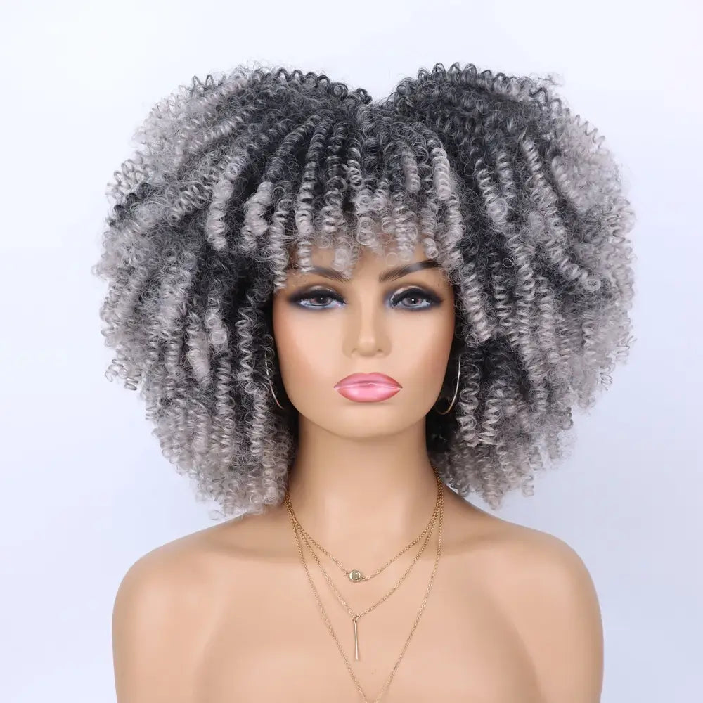 Explore New Arrivals: Tereshar Synthetic Short Curly Wigs and More - 1BTgrey / 12INCHES