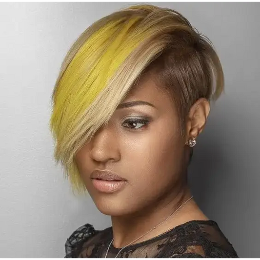 Explore New Arrivals: Trendy Brown Wigs and Blonde Bangs at Queen Afro - 1084