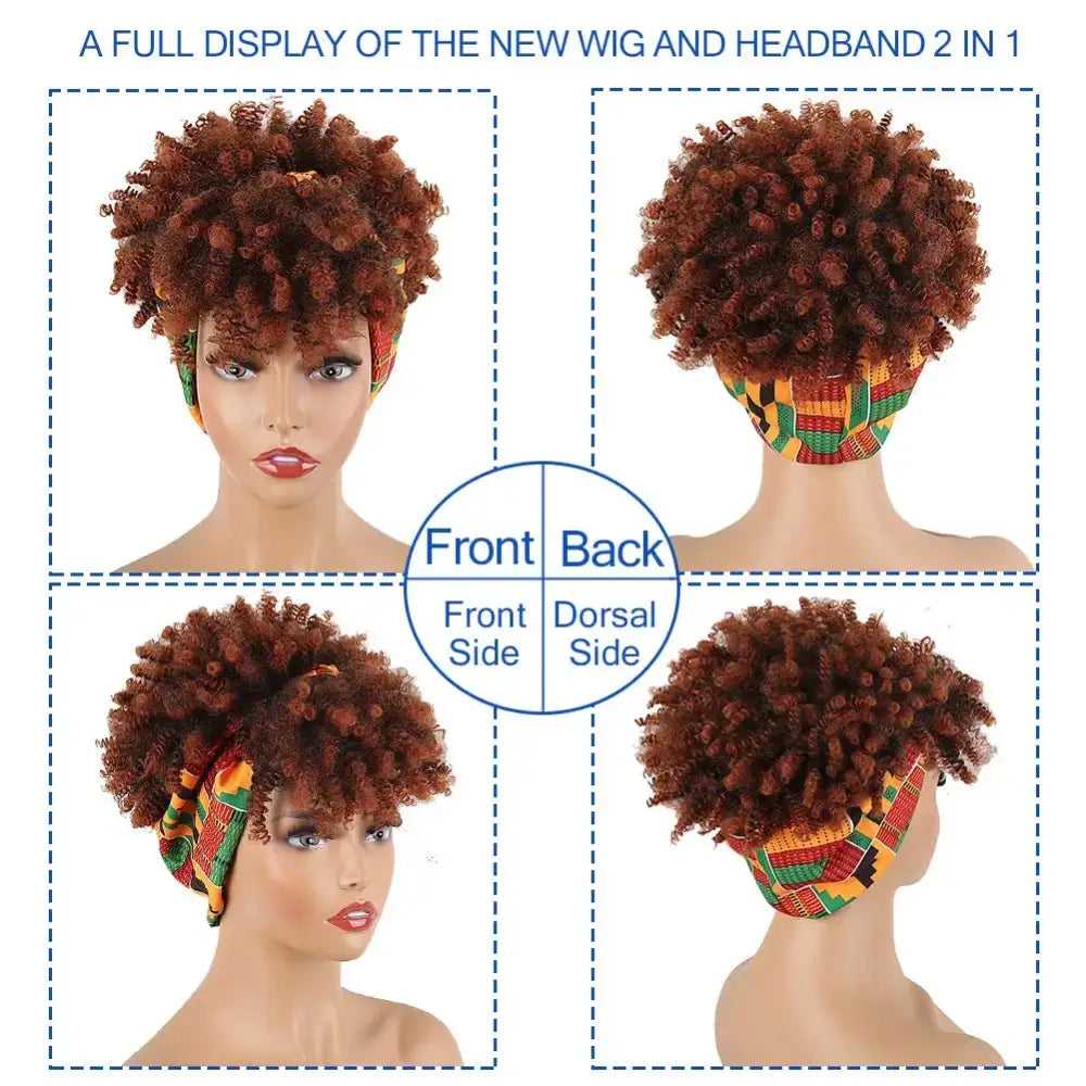 Explore New Headband Curly Wigs and Beauty Essentials Today - HY-1007-T350 / 1pc / 8inches