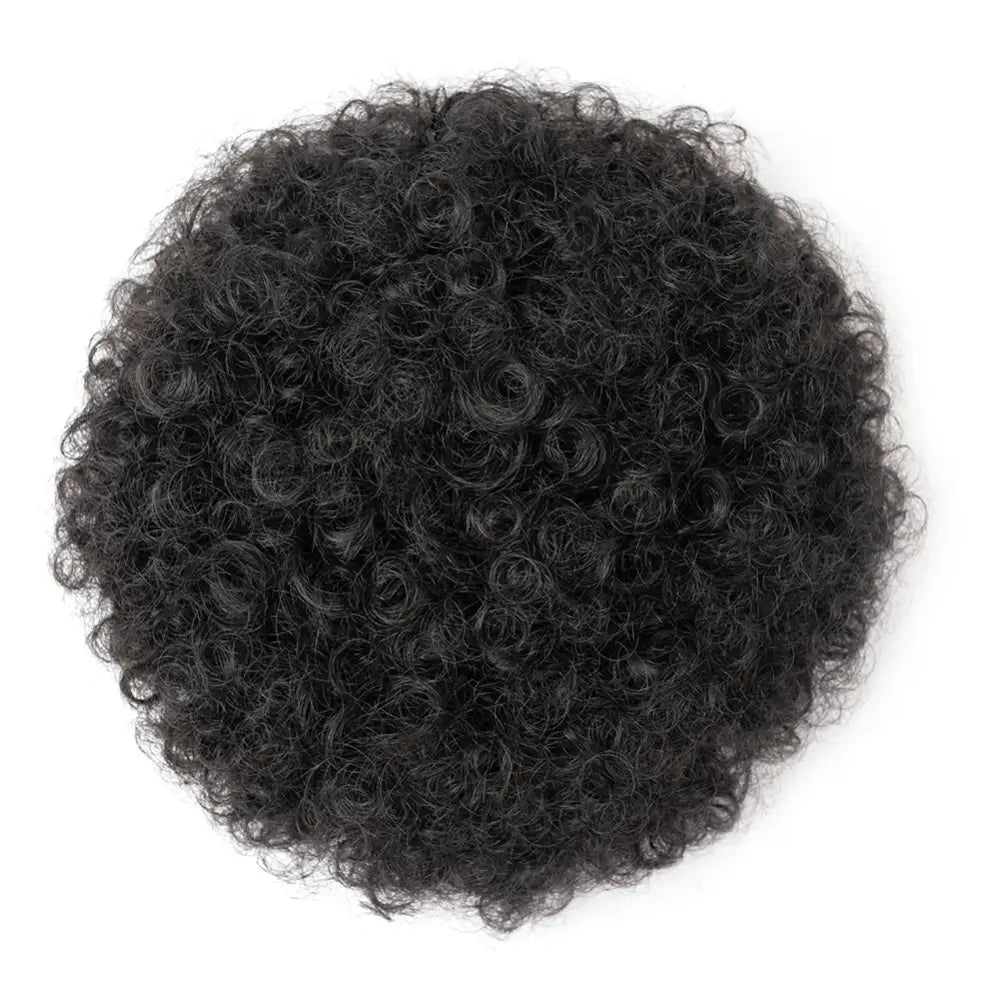 Explore Our Afro Puff Drawstring and Hair Care Essentials Collection - #1B / 6inches