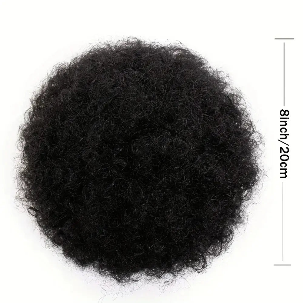 Explore Our Curated Collection of Afro Puff Extensions and Beauty Essentials - Medium / 8inch-1B