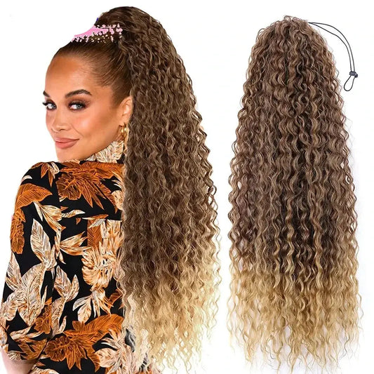 Explore Our Trendy Synthetic Ponytail Extensions for Effortless Style - CW MT4-27 / 32inches 85cm 180g