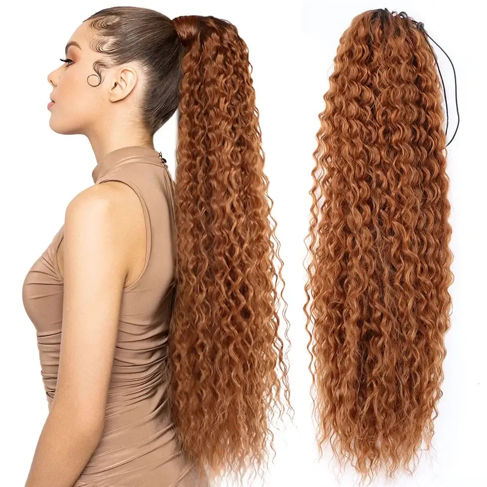 Explore Our Trendy Synthetic Ponytail Extensions for Effortless Style - CW T2-30 / 28inches 75cm 160g