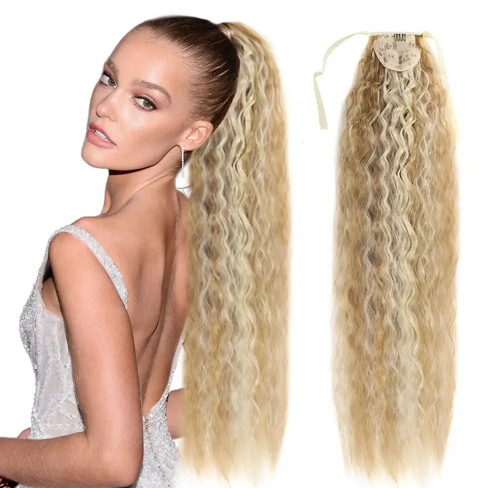 Explore Our Trendy Synthetic Ponytail Extensions for Effortless Style - Corn Wave p27 613 / 30inches 80cm 170g