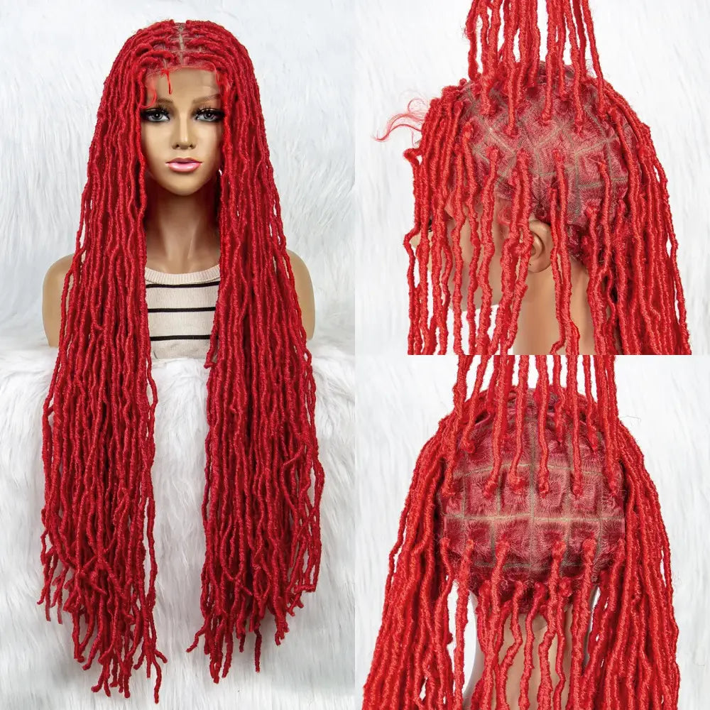 Explore Quality Box Braided Wigs and Lace Wigs for Natural Beauty - Red / 36inches