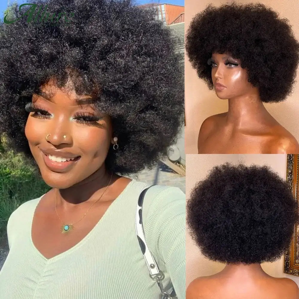 Explore Queen Afro’s Fluffy Afro Kinky Beauty Collection - 1B / CHINA / 12INCHES