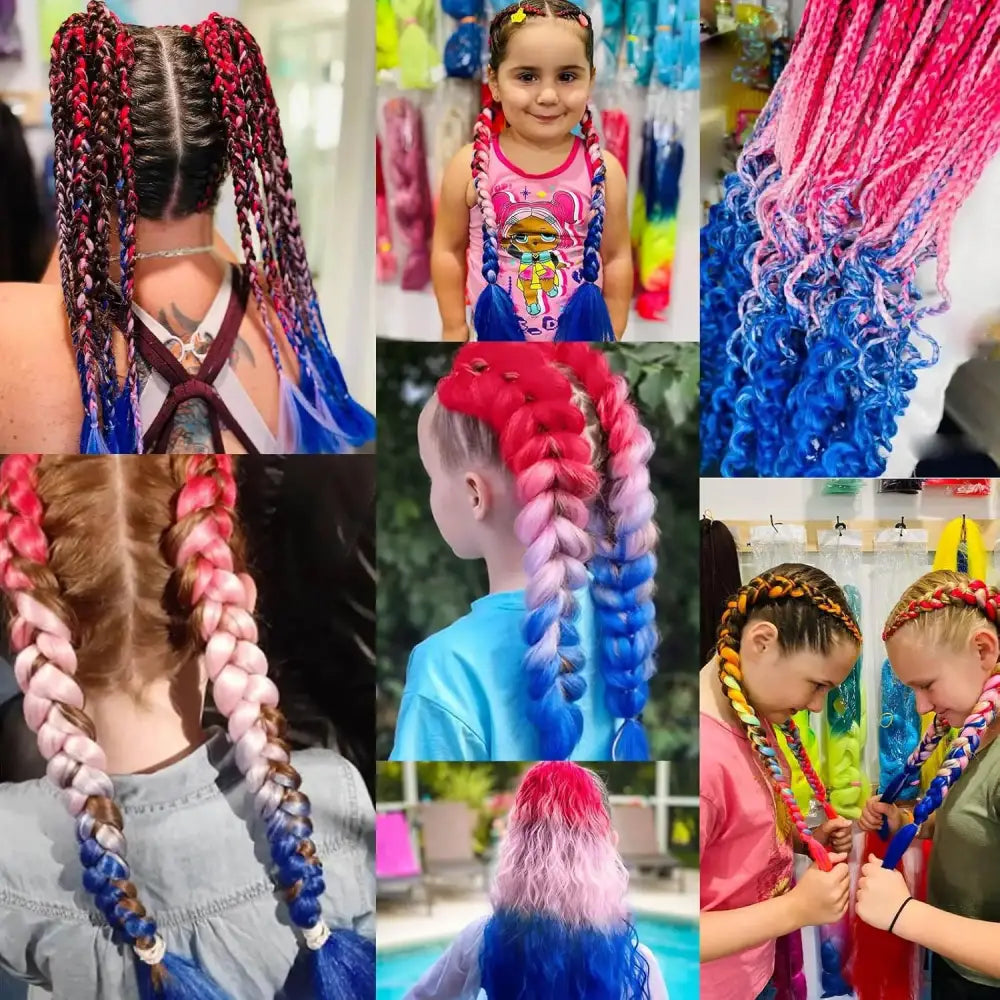 Explore Queen Afro’s Jumbo Colored Braiding Hair Collection Today