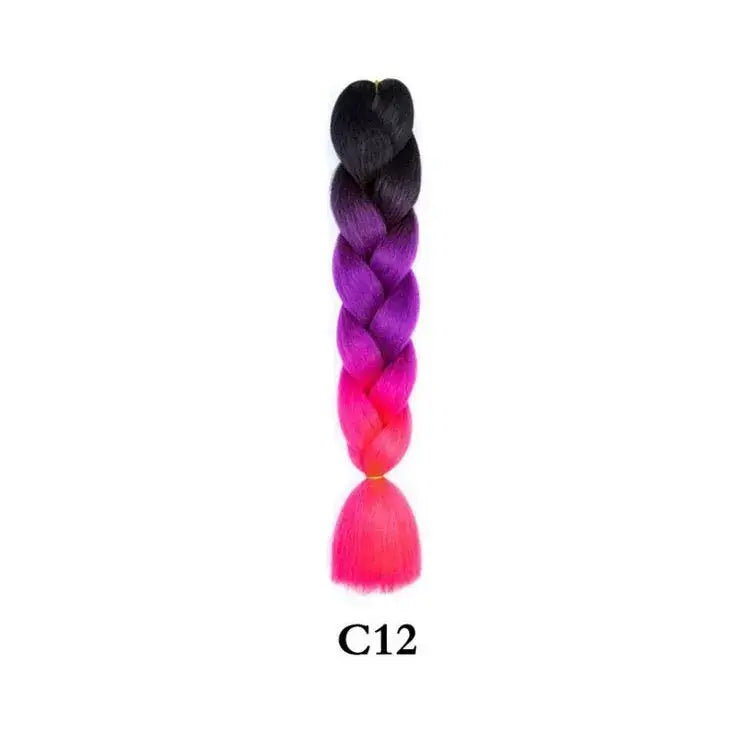 Explore Queen Afro’s Jumbo Colored Braiding Hair Collection Today - C12