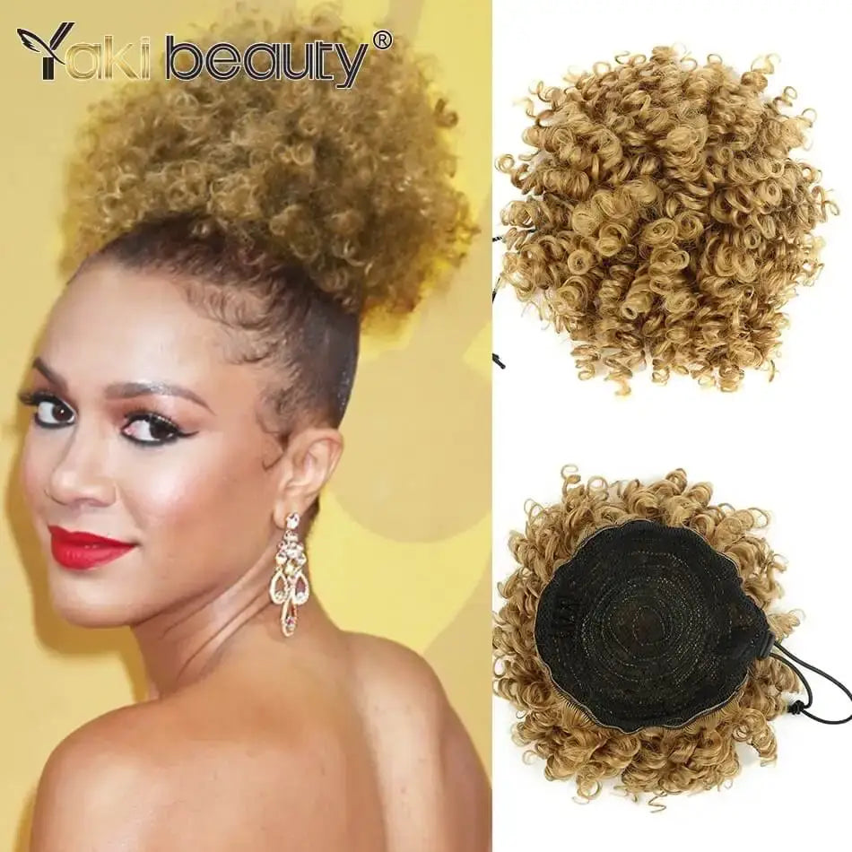 Explore Queen Afro’s Puff Curly Extensions for Stunning Looks - 27 / Medium / 1pc