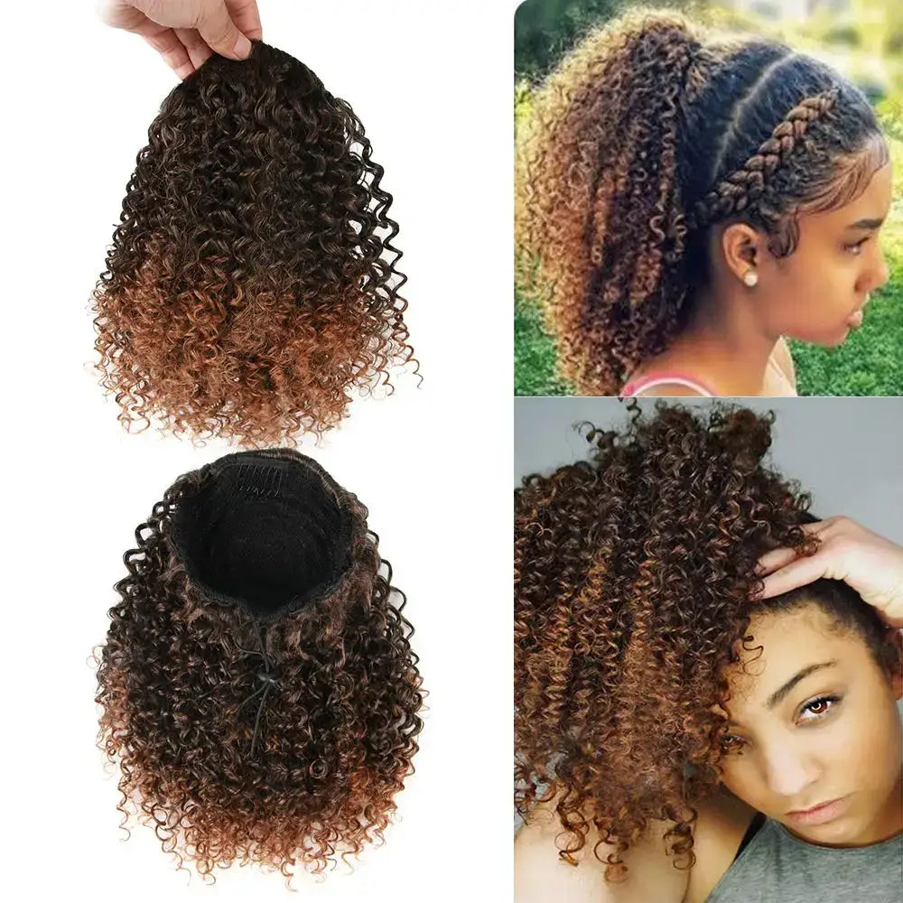 Explore Queen Afro’s Range of Kinky Curly Hair and Fashion Products - Q14-1BT30 / 10inches