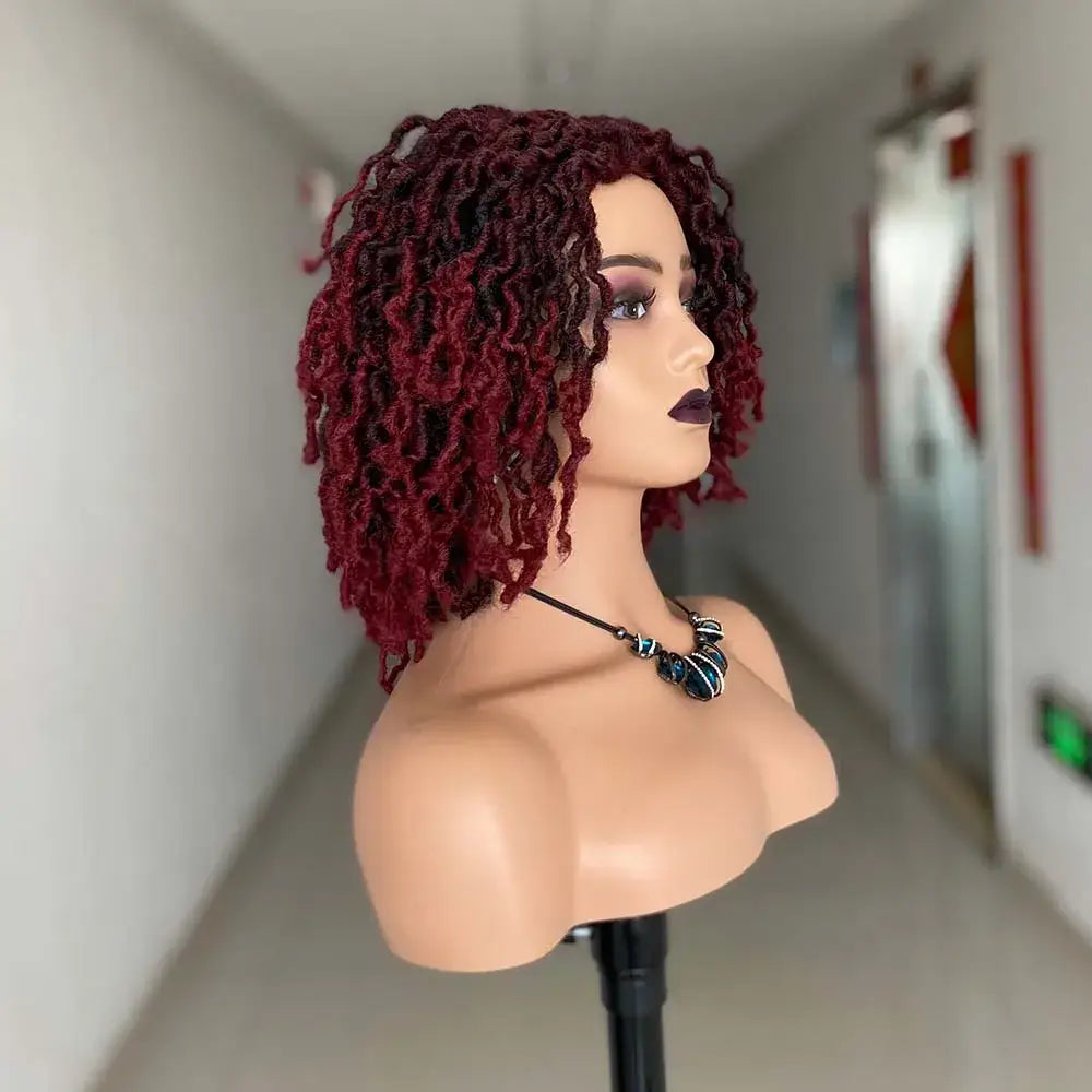 Explore Queen Afro’s Short Braided Dreadlock Wigs and Accessories - 1B-Bug