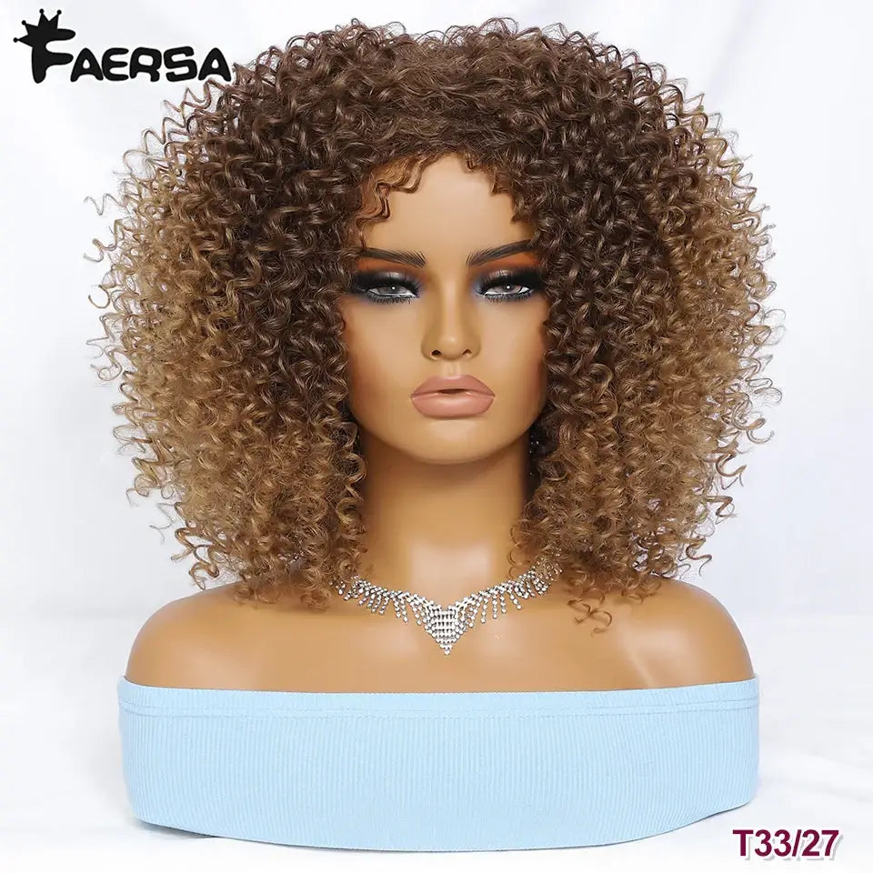 Explore Queen Afro’s Unique Haircare and Kinky Curly Wigs Collection - T33-27 / 1pc