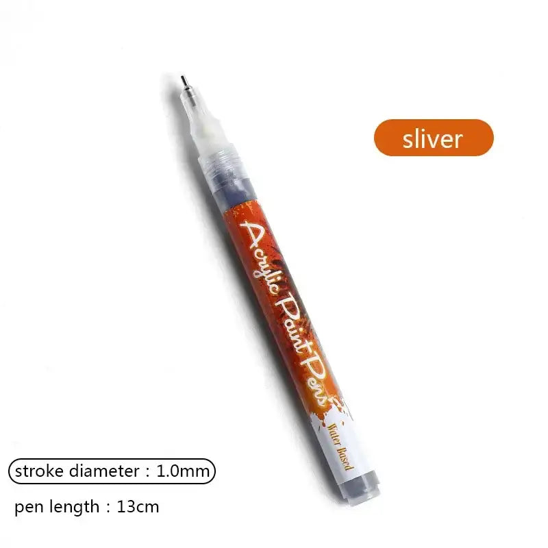 Explore Stunning Nail Art and Graffiti Pens for Your Beauty Routine - silver 02