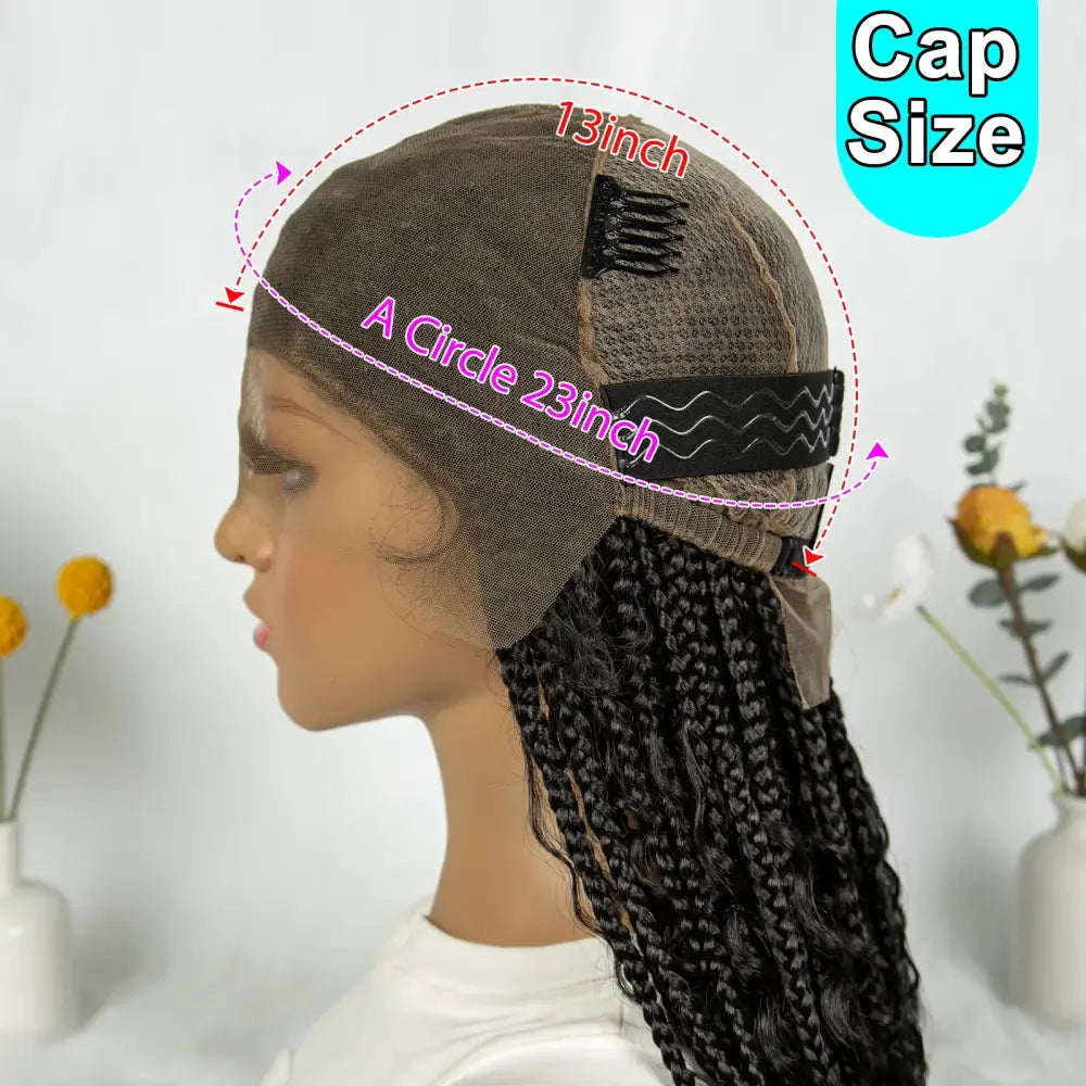 Explore Stunning Synthetic Boho Braids and Crochet Wigs at Queen Afro - 1B / 36inches