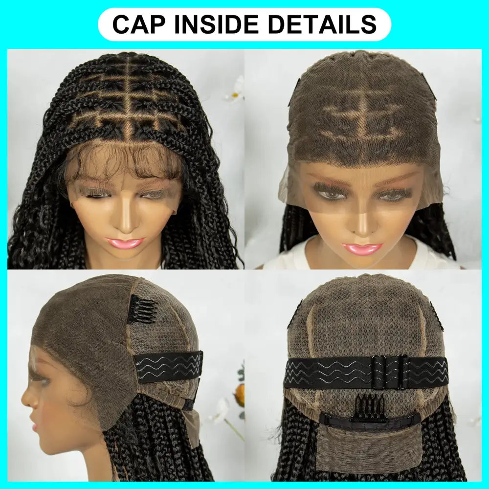 Explore Stunning Synthetic Boho Braids and Crochet Wigs at Queen Afro - 1B / 36inches