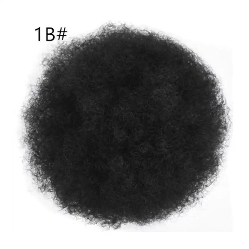 Explore Trendy Afro Puff Drawstring and Ponytail Styles - Wig-1B / Medium