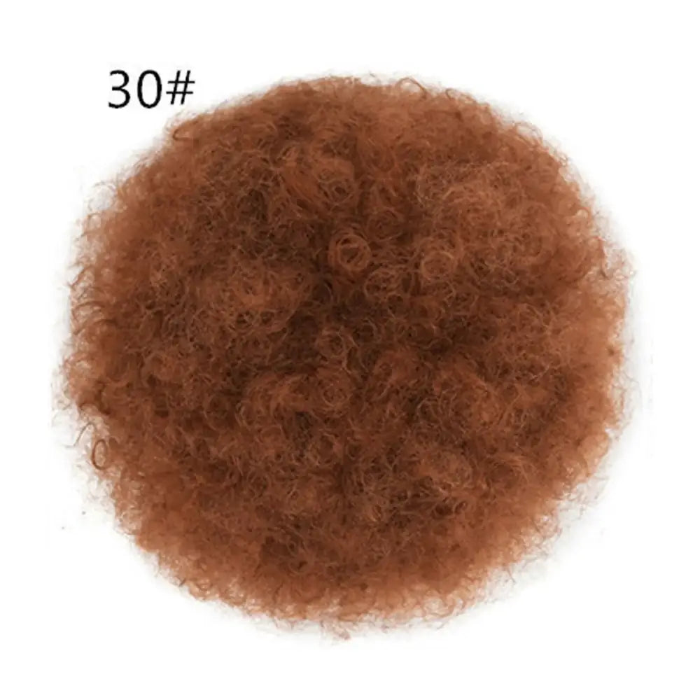 Explore Trendy Afro Puff Drawstring and Ponytail Styles - Wig-30 / Medium