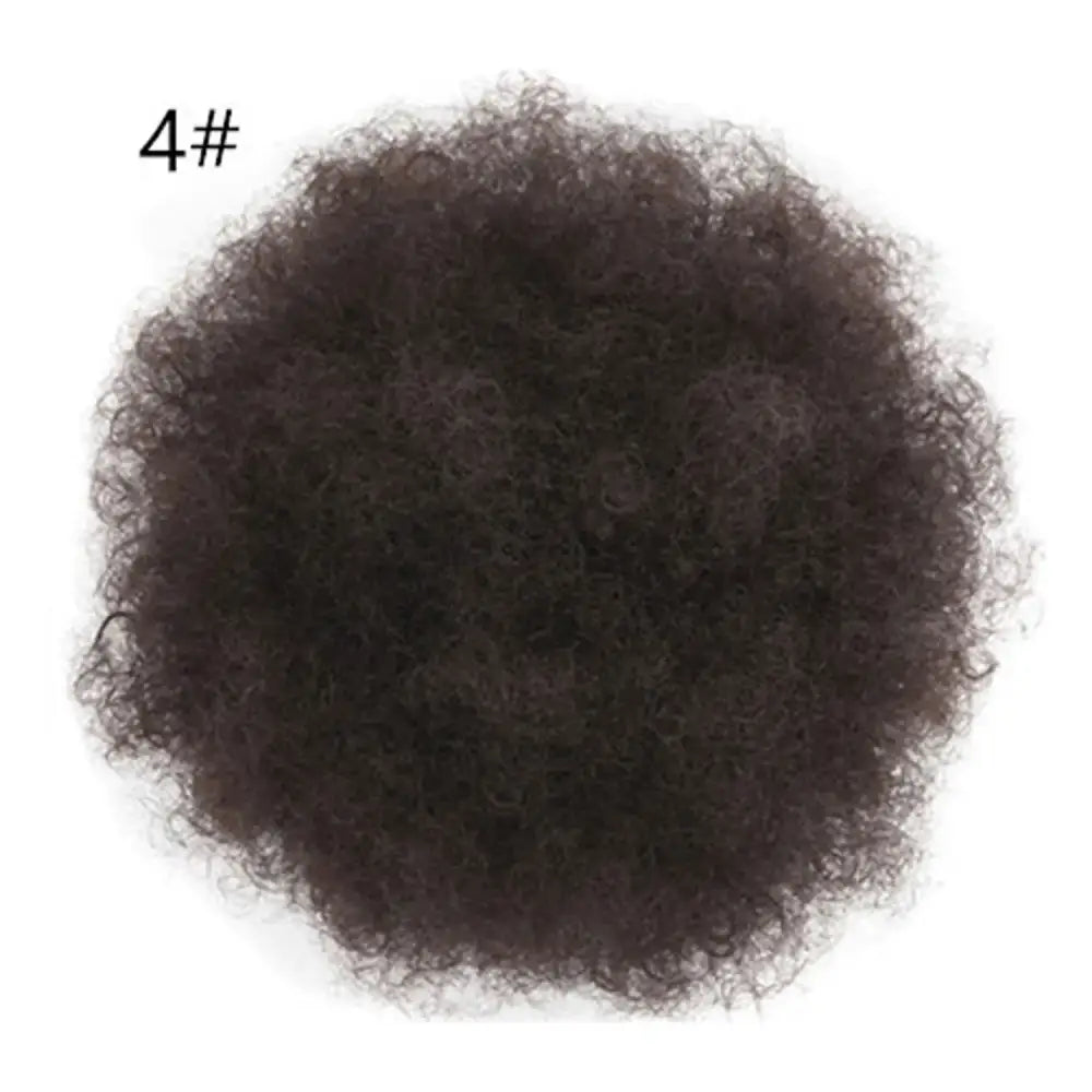 Explore Trendy Afro Puff Drawstring and Ponytail Styles - Wig-4 / Medium