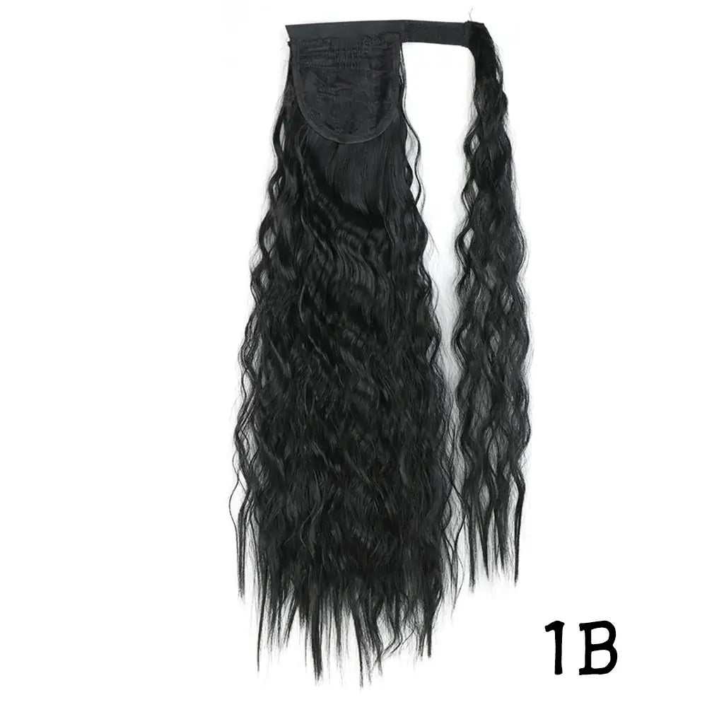 Explore Trendy Long Corn Wavy Styles at Queen Afro - 1B / 55CM