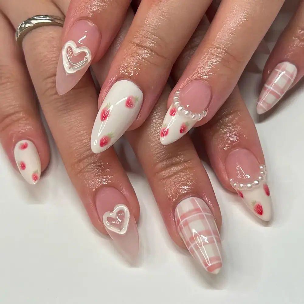 Explore Trendy Strawberry Fake Nails and Elevate Your Look Today - 6