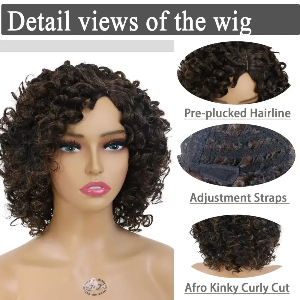 Explore Trendy Wigs: Short Brown Curly and Brown Curly Afro Styles