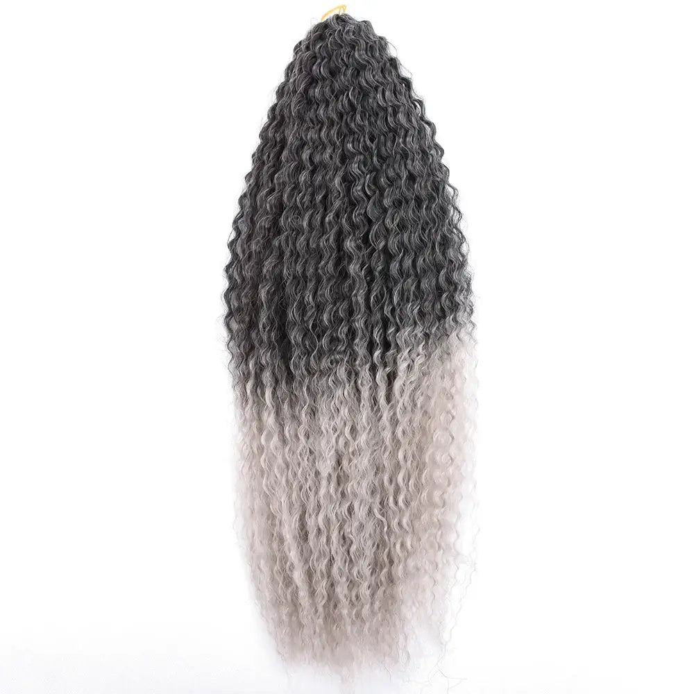 Explore Unique Afro Kinky Curly Products at Queen Afro - T1B/Grey / 20inches / 9Pcs/Lot