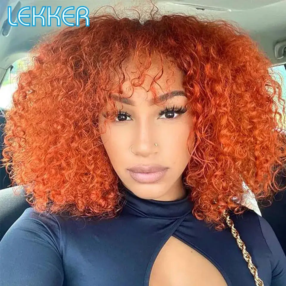 Explore Unique Beauty and Accessories for Your Pixie Afro Style - Orange Ginger / CHINA / 14inches