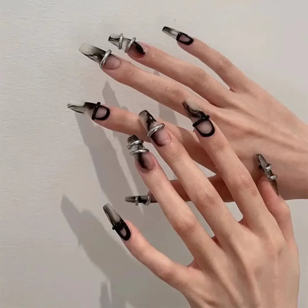 Express Your Beauty with Handmade Dark Nail Products and Press-On Nails