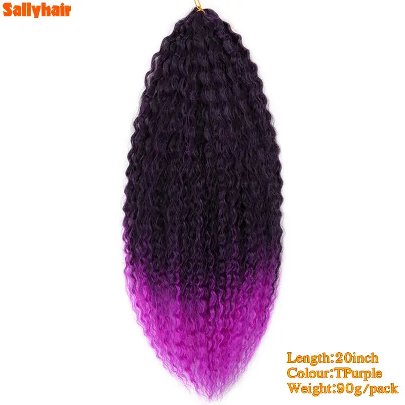 Express Your Style with Queen Afro’s Braiding Hair and Accessories - Tpurple / 20inches / 1Pcs/Lot