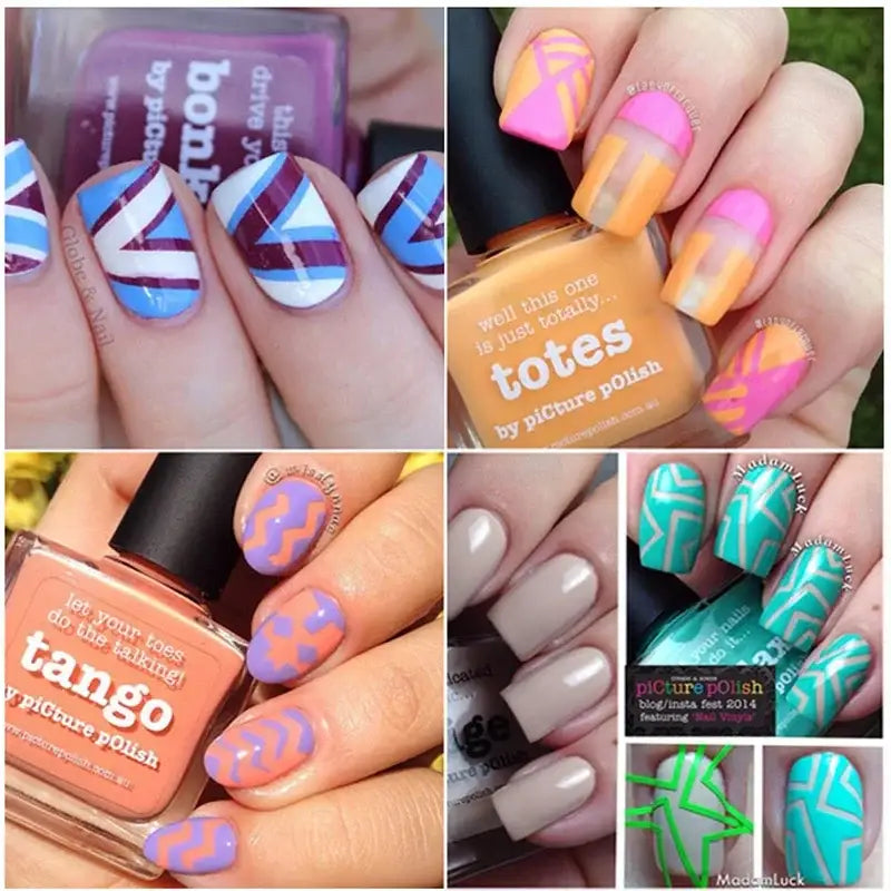 Fabulous Nail Art and Manicure Tip Guides for Unique Style - 18 10 sheets