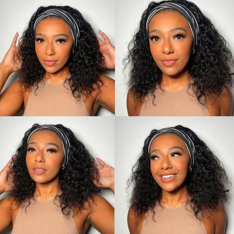 Fresh Styles: Embrace Convenience with Our Curly Headband Wig