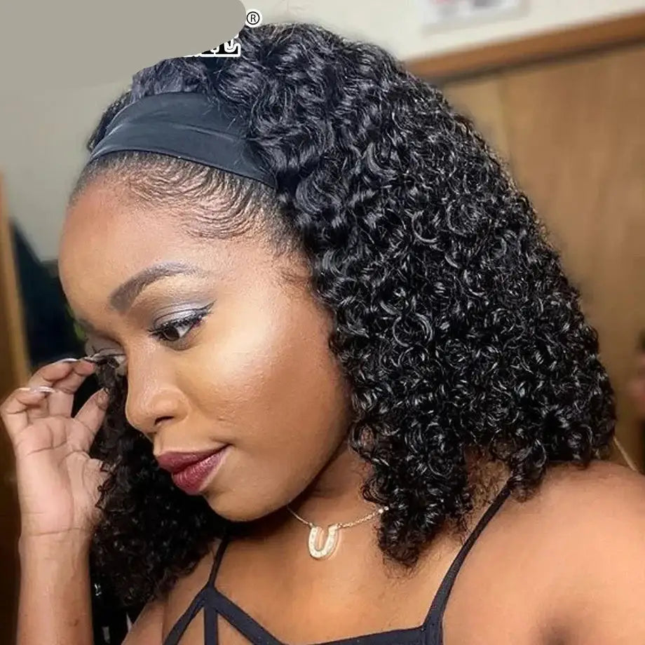 Fresh Styles: Embrace Convenience with Our Curly Headband Wig