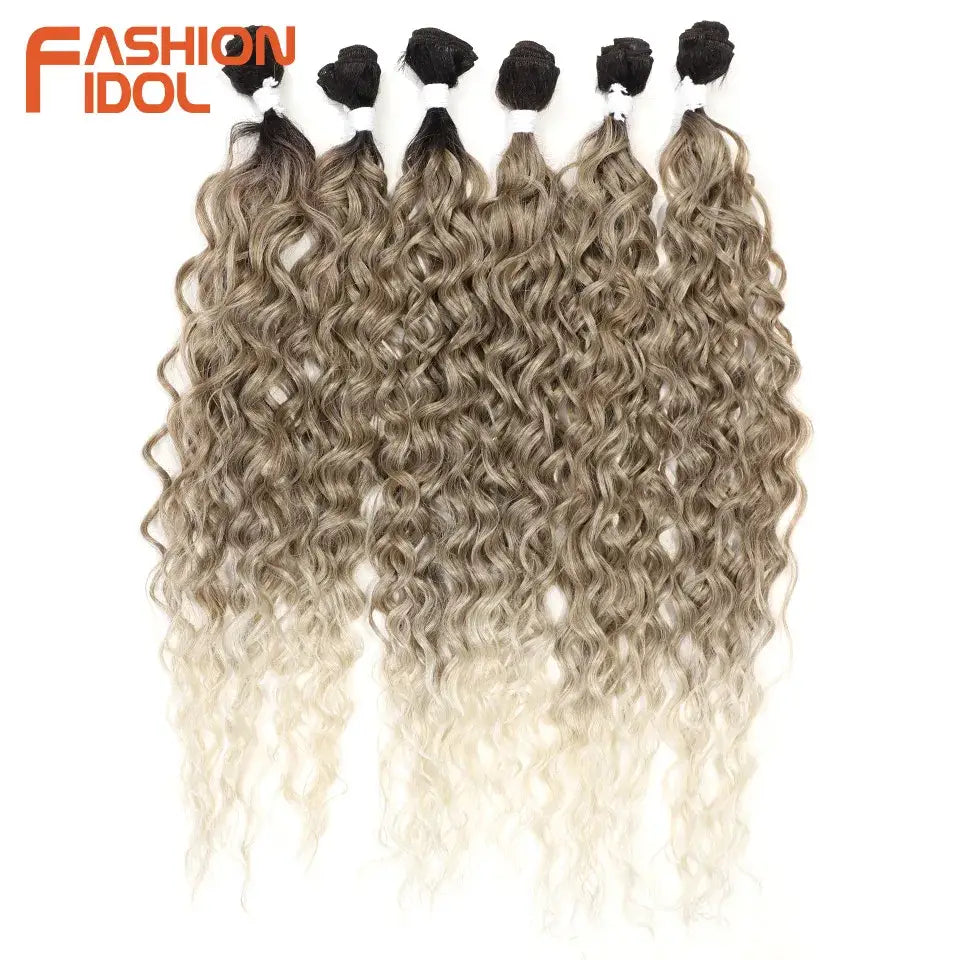 Glamorous Hair Extensions for Kinky Curly and Afro Kinky Styles - TT4-T-LINEN(14) / 24 26 28 Inches