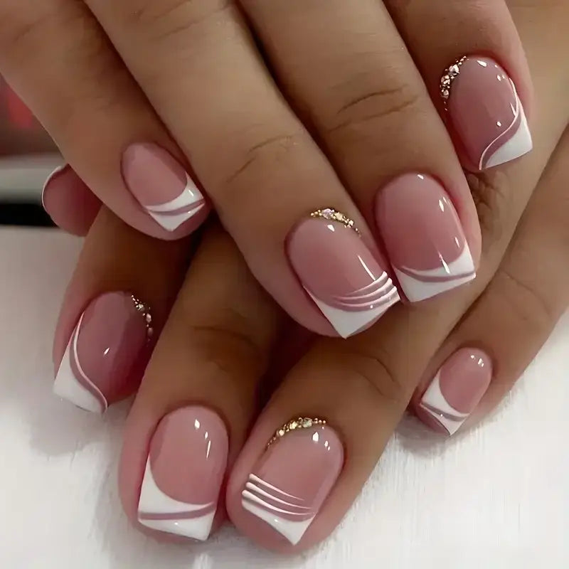 Glossy Pink Press-On Nails for Stunning Nail Art and Care - Pink