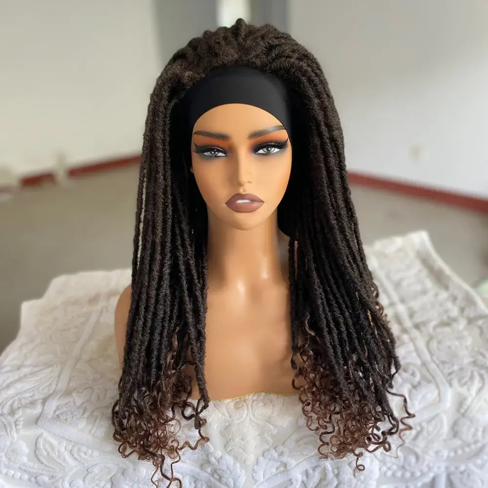 Goddess Locs Ombre Headband Wig for Everyday Beauty and Style - T1B/30