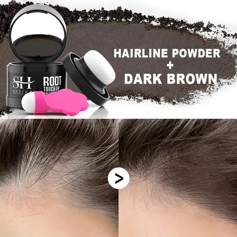 High-Quality Hairline Powder Concealer and Hair Care Products at Queen Afro - dk brown