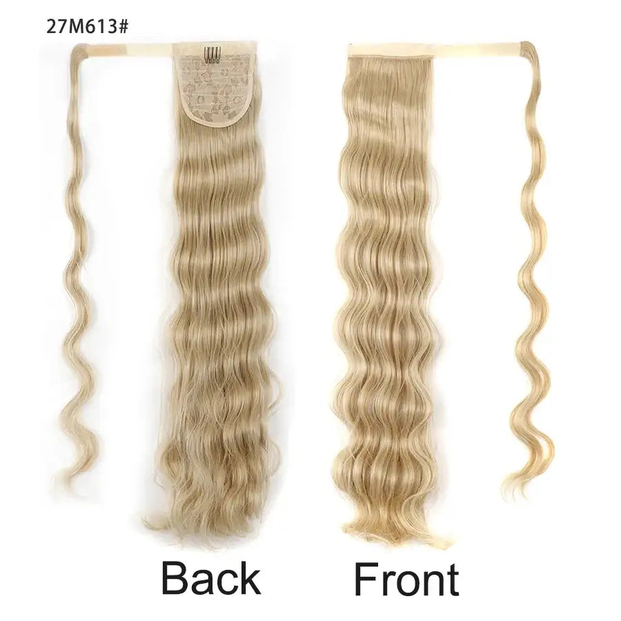 High Quality Synthetic Ponytail for Effortless Body Wave Style - mix blonde27613 / 24inches