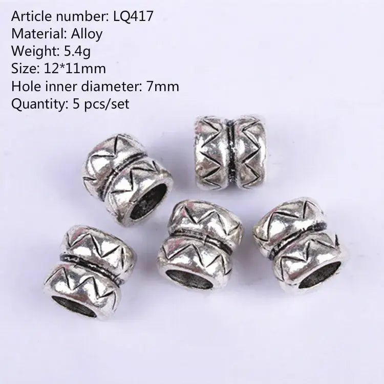 Ignite Your Beauty with Pcs Viking Beads for Authentic Self-Expression - 5pcs NO.21