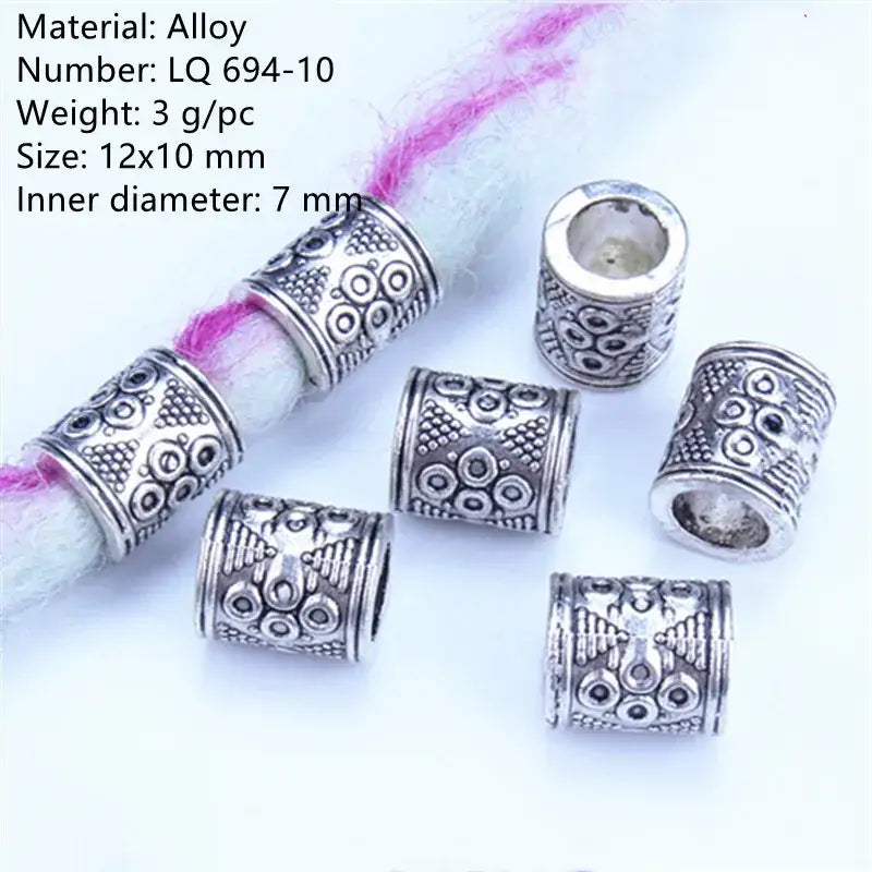 Ignite Your Beauty with Pcs Viking Beads for Authentic Self-Expression - 5pcs NO.55